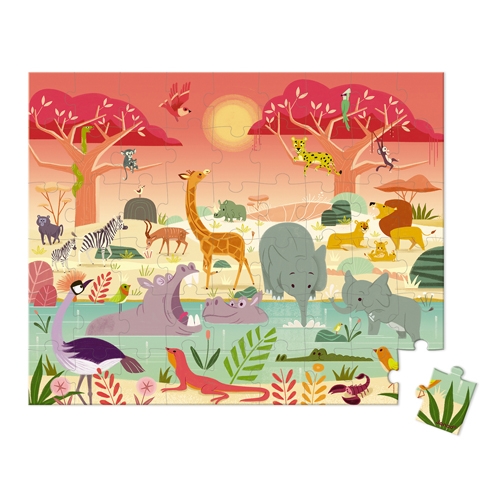 Janod puzzle case el santuario de animales